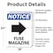 Signmission Fuse Magazine (Right Arrow) Sign With Symbol, 18 in W x Rectangle, Vinyl Decal OS-2PACK-NS-D-1824-V-12979 - alternate 5